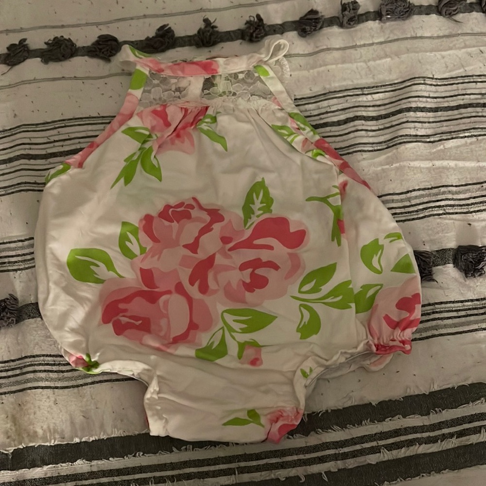 Beautiful baby girl romper